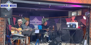 Midnight Mosaic playing for Simon's neighbours